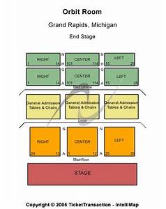 Orbit Room Tickets In Grand Rapids Michigan Orbit Room Seating Charts