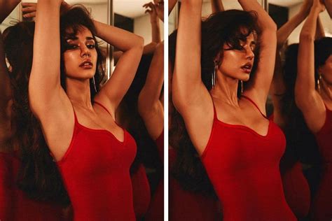 disha patani looks scorching hot in sexy red body hugging dress see viral photos