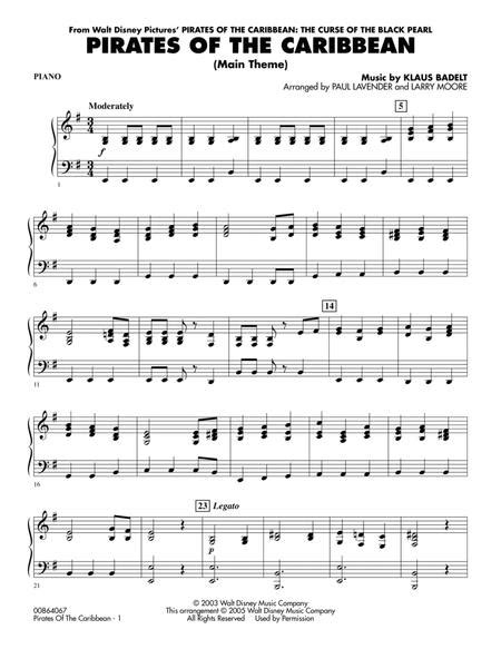 Download Pirates Of The Caribbean Main Theme Piano Sheet Music By