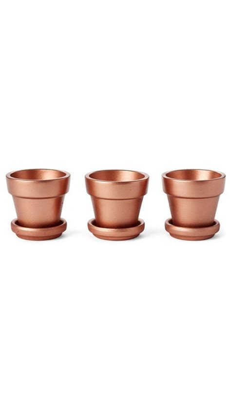 S3 2 Terracotta Planters Copper Shopstyle Home And Living