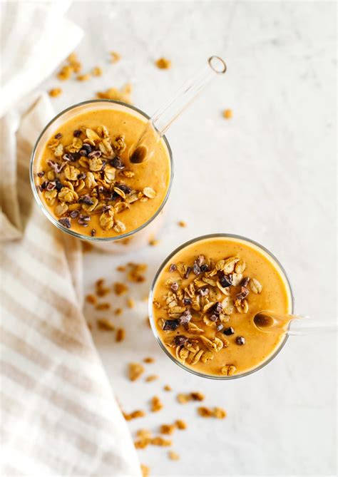 Healthy Pumpkin Spice Smoothie Eat Yourself Skinny