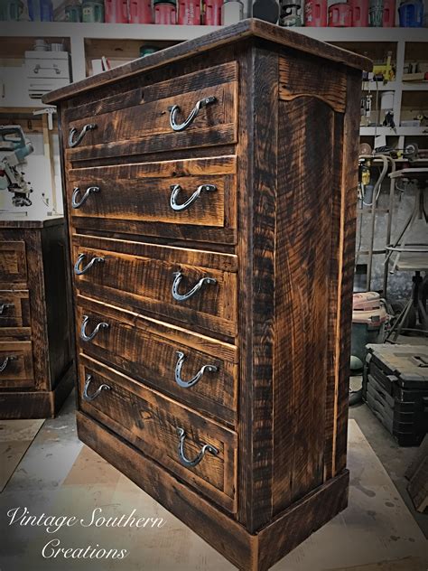Chestnut Chest Of Drawers Built By Vintage Southern Creations Rustic