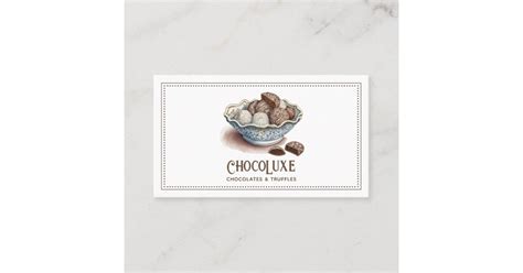 Chocolate Dessert Caterer Chocolatier Business Card Zazzle