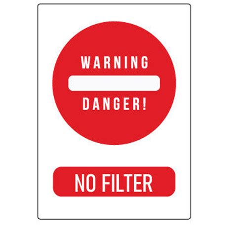 Warning Danger No Filter Svg Eps Dxf Scanncut Cricut File Etsy