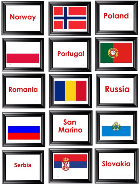 Baby Flashcards Of All Flags Of The World Printable 404 Ultra Etsy