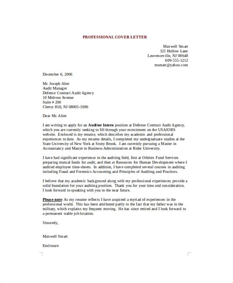 sample professional cover letter templates   ms word