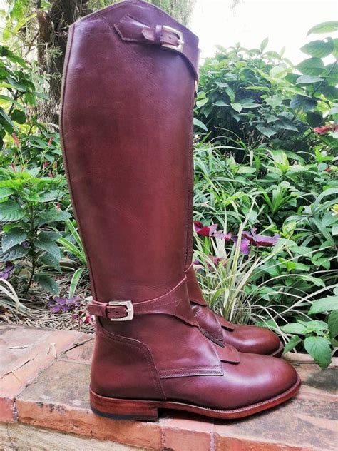 Handmade Leather Tall Riding Boots Leather Equestrian Riding Polo Boots
