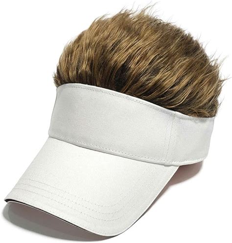 Mens Novelty Flair Hair Visors Spiked Funny Golf Hats Guy Fieri Peaked