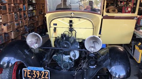 Your question illustrates that you have never had any experience, whatsoever, with a model t and that could be dangerous. First start of rebuilt motor in 1929 Ford Model A Business Coupe - YouTube