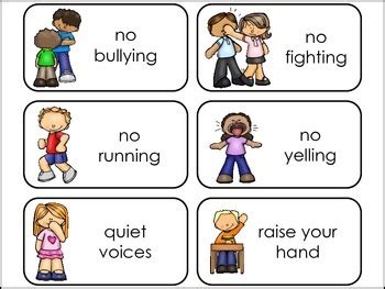 Maybe you would like to learn more about one of these? Classroom Rules Picture Word Flash Cards. by Teach At ...