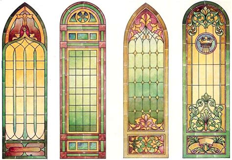 See The Light Antique Stained Glass Church Window Designs 1924 Click Americana