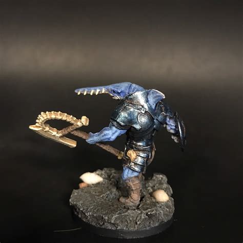 Pro Painted Were Shark Sahuagin Mini For Dnd Or Pathfinder Etsy
