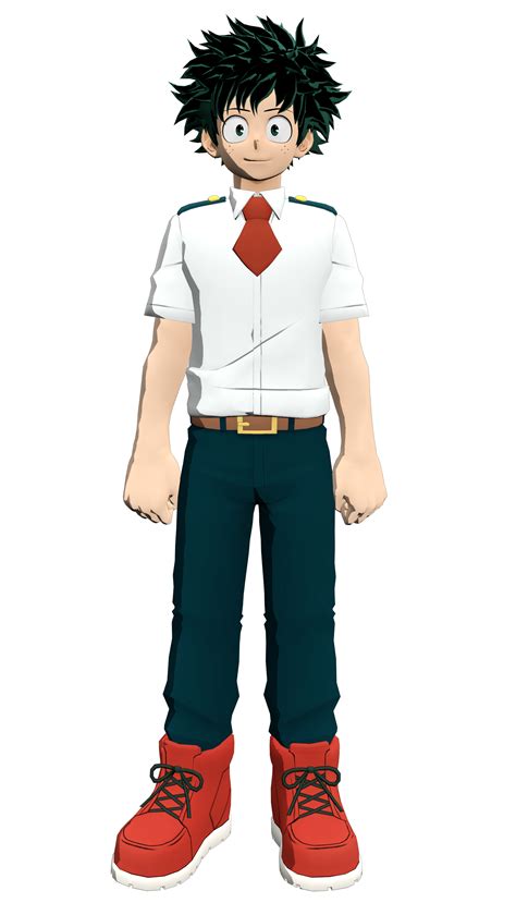 My Hero Academia Izuku Student Uniform Render By Mha Deaf On Deviantart