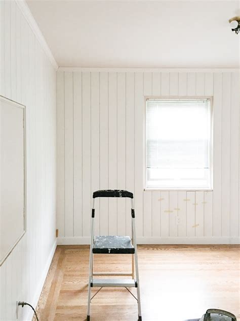 Shiplap is commonly installed horizontally, but it can also be installed vertically or in a unique pattern. DIY Vertical Shiplap Wall | Home Office Renovation ...