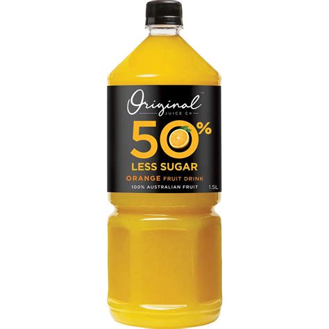 Original Juice 50 Less Sugar Orange Fruit Drink 15l Woolworths