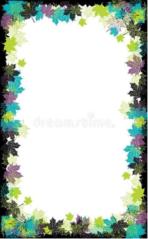 Autumn Frame Maple Leaf Stock Vector Illustration Of Leaf 11252678