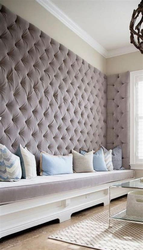 With felt fabric, you can cut it into fun shapes and create tessellations or other patterns you desire. Wall Panels Custom Upholstered Tufted Banquette Channel Any | Etsy in 2020 | Upholstered walls ...