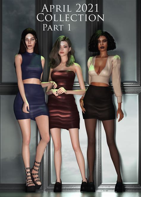 April Collection 2021 Astya96 On Patreon Sims 4 Mods Clothes Sims 4 Custom Content Sims 4