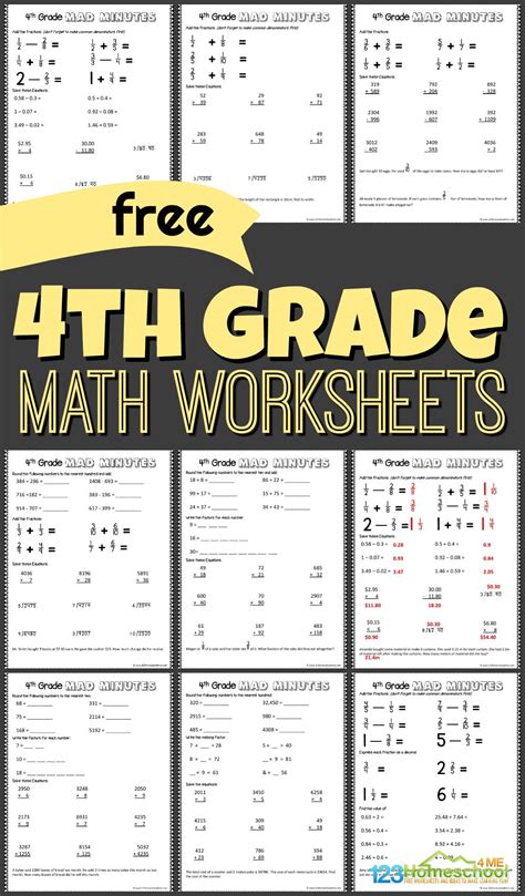 grade math worksheets  homeschool
