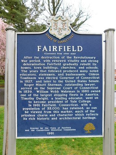 Fairfield Historic Marker Fairfield Connecticut Flickr