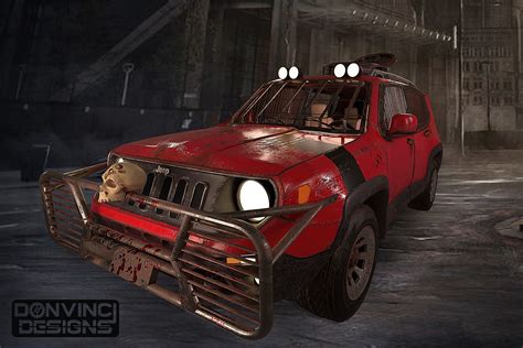 Zombie Apocalypse Jeep Renegade 3d Cgtrader