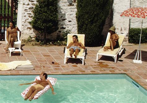 Pool In St Tropez S Art Print By Slim Aarons Vintage Etsy