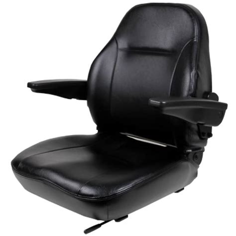 Concentric International High Back Seat With Hd Vinyl Black