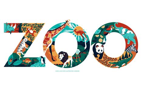 Zoo Poster Design Zoo Logo Paper Art Sculpture