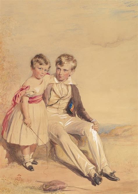 Portrait Of Two Children By George Richmond Artvee