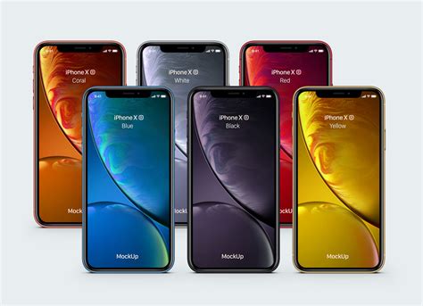 Free Iphone Xr Yellow White Black Red Coral And Blue