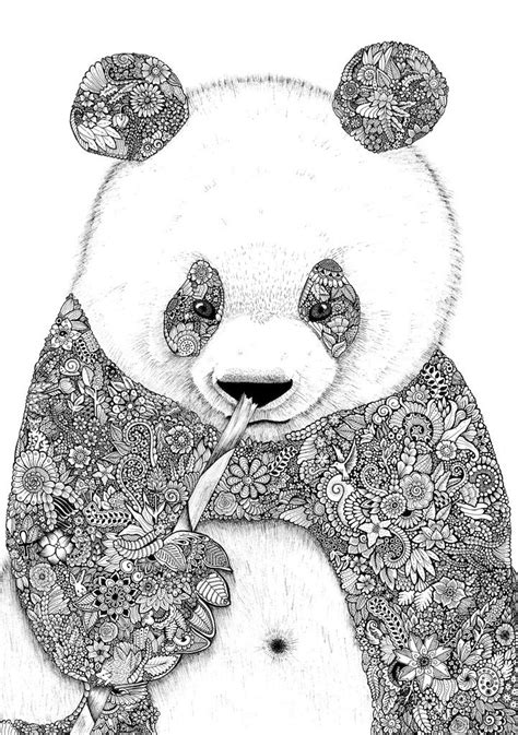 Zentangle Panda Panda Art Zentangle Animals Art Doodle Art Designs
