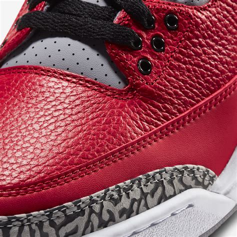 Air Jordan 3 Se Red Cement Nike Chi •