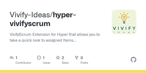 GitHub Vivify Ideas Hyper Vivifyscrum VivifyScrum Extension For