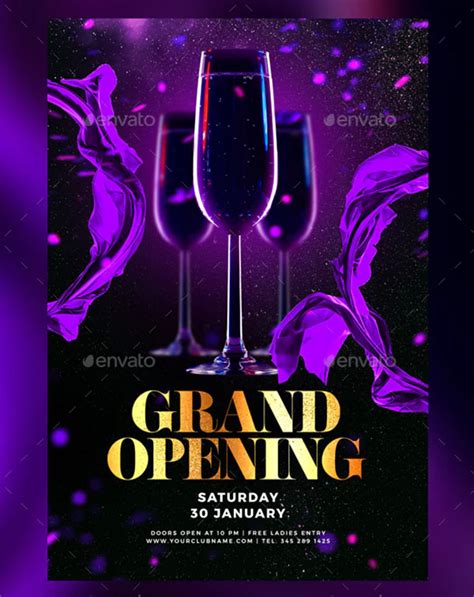 Grand Opening Flyer Templates Free And Premium Photoshop Vector