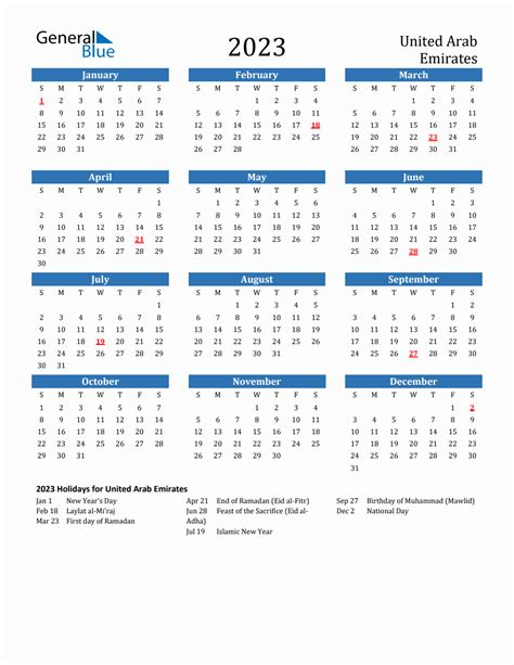Uae Calendar With Holidays Get Calendar Update Uae Public