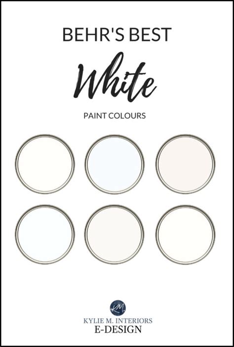 Behrs 6 Best White Paint Colors Kylie M Interiors