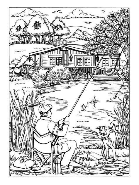 Nature Scenery Coloring Pages For Adults - Insularmiseria