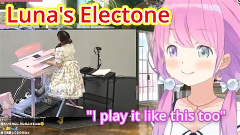 Luna Looks Happy To Be Able To Introduce A Professional Electone Performance Youtube