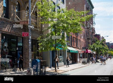 View Of Bleecker Street In The West Village New York Popular For