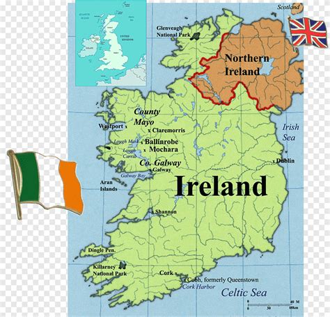 Irlanda Islas Brit Nicas Mar Irland S Reino Unido Mapa Mundo Reino