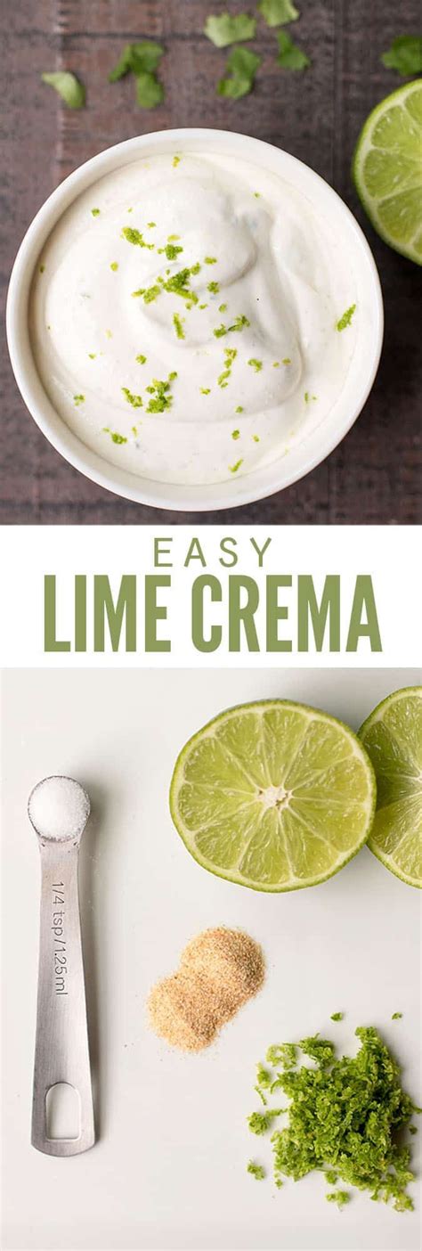 Maybe you would like to learn more about one of these? Easy Lime Crema in 2020 | Fish taco sauce, Types of tacos ...