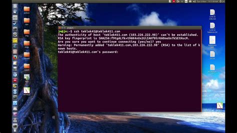 How To Connect To Your Ssh Server From The Linux Terminal YouTube