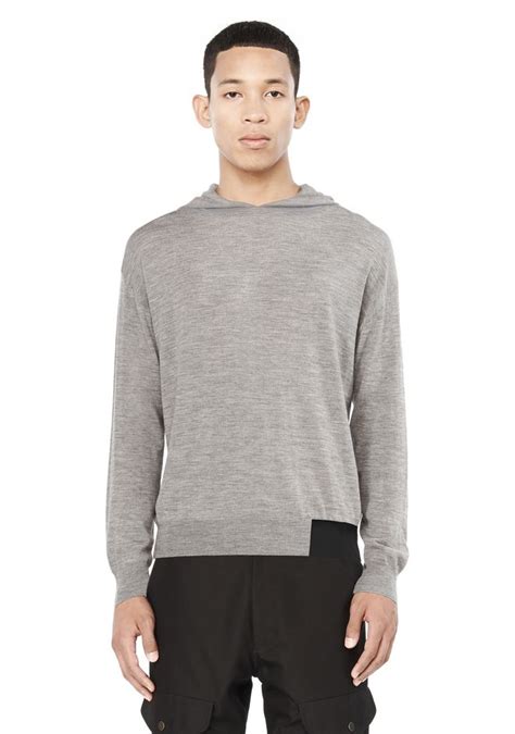 Alexander Wang ‎hoodie Pullover With Contrast Hem ‎ ‎top‎ Official Site