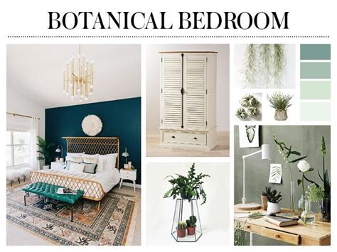 Botanical Design Bedroom Ideas From The Good Homes Roomset Moodboard