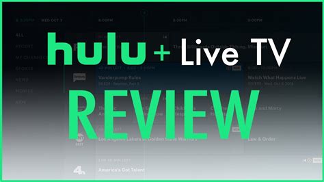 Hulu Live Tv Review Youtube