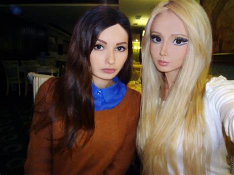 Valeria Lukyanova With Her Sister Barbie Real Barbie Human