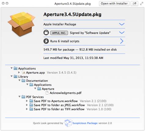 Review Take A Quick Look Inside Os X Installer Packages With