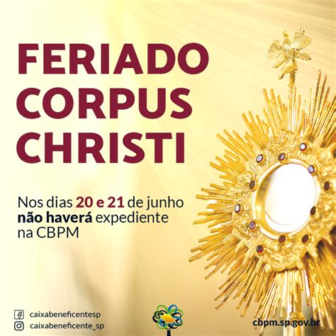 FIQUE ATENTO AO EXPEDIENTE DA CBPM NO FERIADO DE CORPUS CHRISTI ⚠️