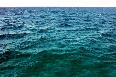 Natural Greenish Blue Seawater Surface Stock Image Colourbox