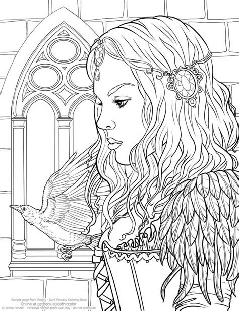 Pin On Free Fantasy Coloring Pages